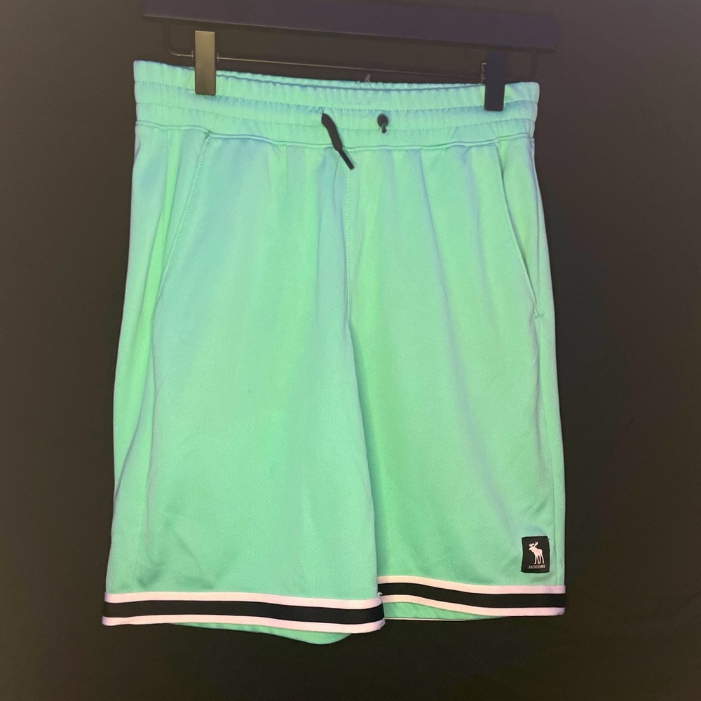 aqua colored abercrombie shortss